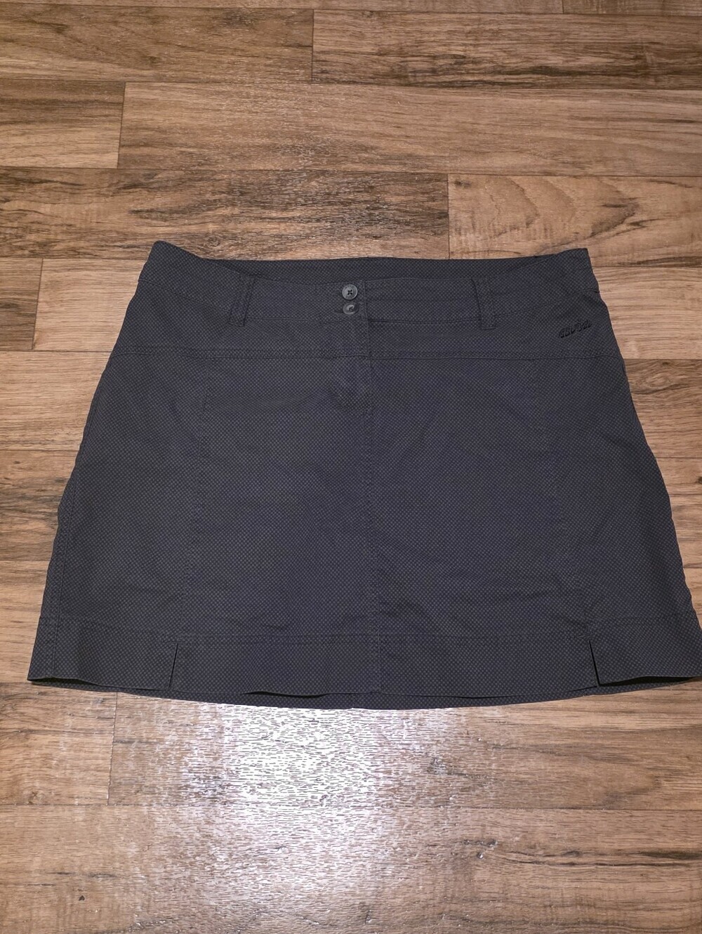 Women's Dark Gray Textured Skorts